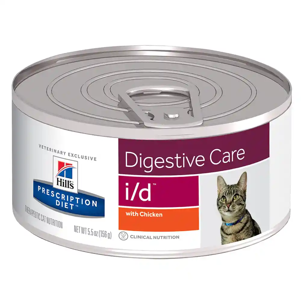 Hills Pet Nutrition Alimento Para Gato I/D Digestive Care Lata 156 G