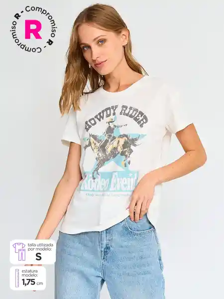 Index Polera Manga Corta Party h b Ess Celeste M S25