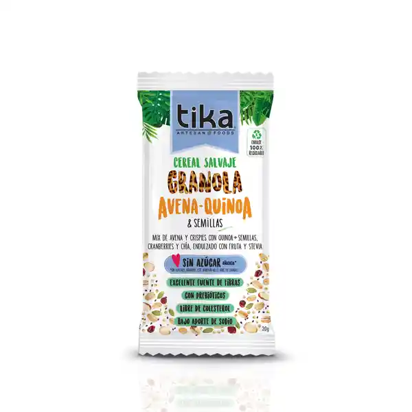 Tika Cereal Salvaje Avena Quinoa