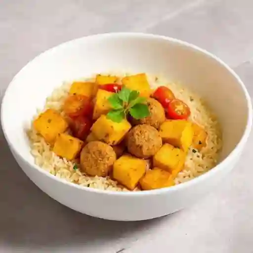 Massaman Falafel Y Tofu