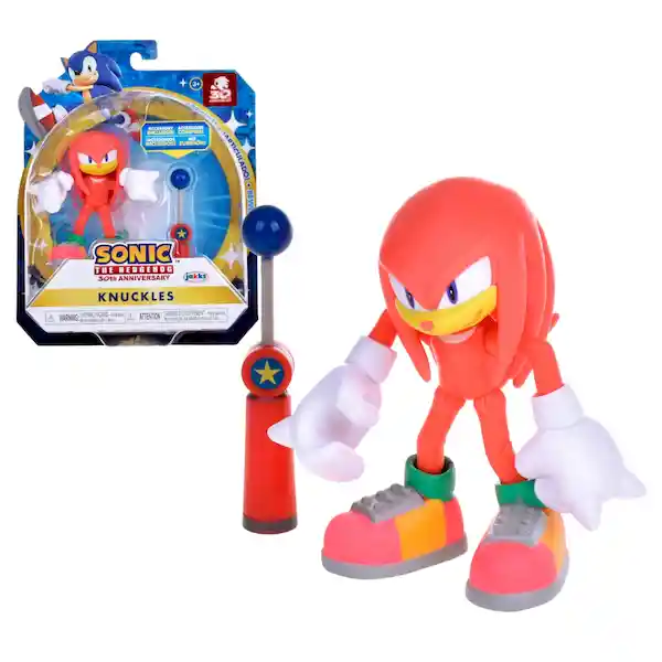 Sonic Figura de Colección Modern Knuckles With Blue Check