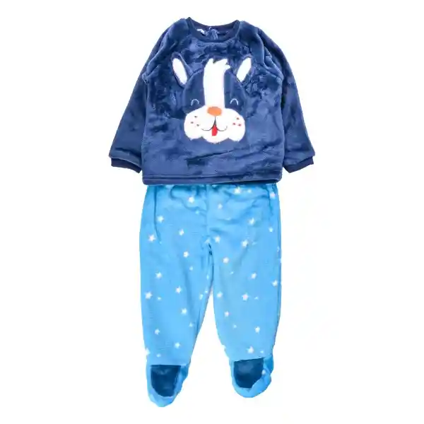 Set Pijama Bebé Niño Celeste 6 M Pillin