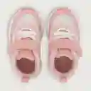 Zapatillas Chunky Velcro Elástico Niña Rosado Talla 28 Opaline