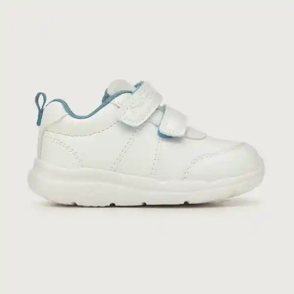 Zapatillas Liv Doble Velcro Niño Blanco Talla 20 Opaline