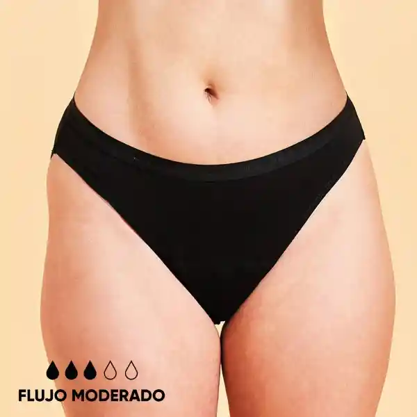 Bloodygreen Bikini Flujo Moderado Negro Talla M