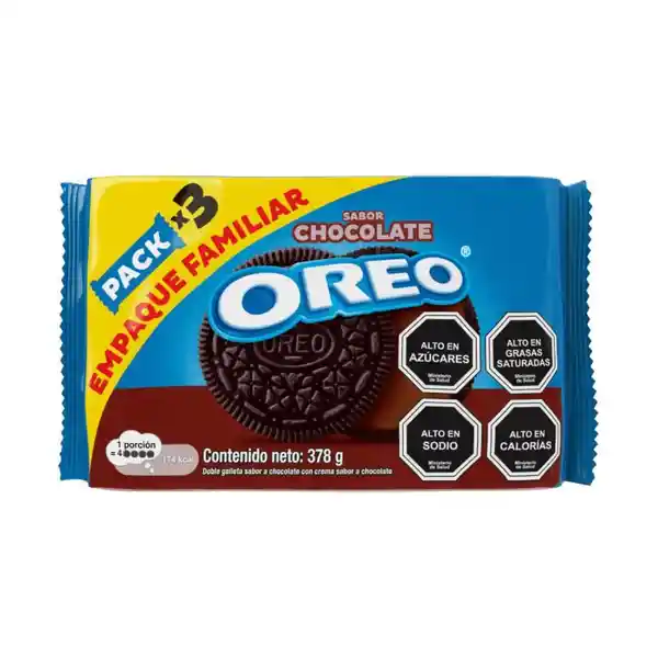 Oreo Galletas de Chocolate Con Relleno de Chocolate