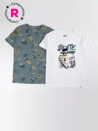 Cloudbreak Pack Polera Manga Corta Color Blanc 12 V26