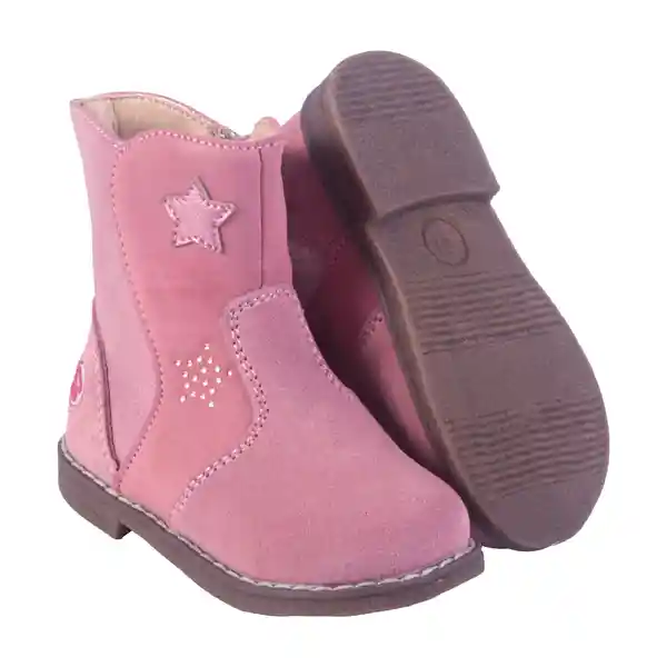 Botas Bebé Niña Rosado Talla 24 Pillin