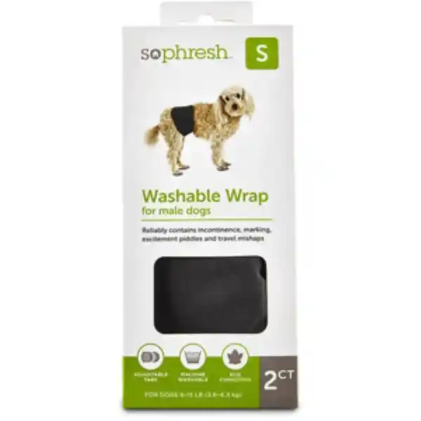 Sophresh Pañal Reutilizable Para Perro Washable Wrap Macho S