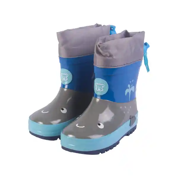 Botas de Agua Bebé Niño Azul Talla 23 Pillin