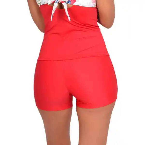 Bikini Short Estilo Hot Pant Rojo Talla M Samia