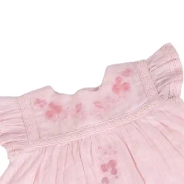 Vestido Bebé Niña Rosado Talla 9 M Pillín