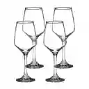 Set Copas Vidrio Classic Vino Tinto 355 mL