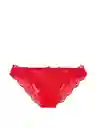 Victoria's Secret Panty Bikini Con Encaje Rojo Talla XS