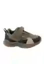 Zapatillas Sport Velcro Andante Niño Gris 25 880 Ficcus