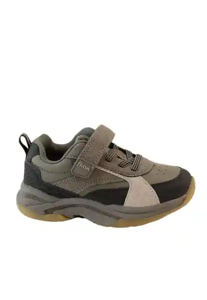 Zapatillas Sport Velcro Andante Niño Gris 25 880 Ficcus