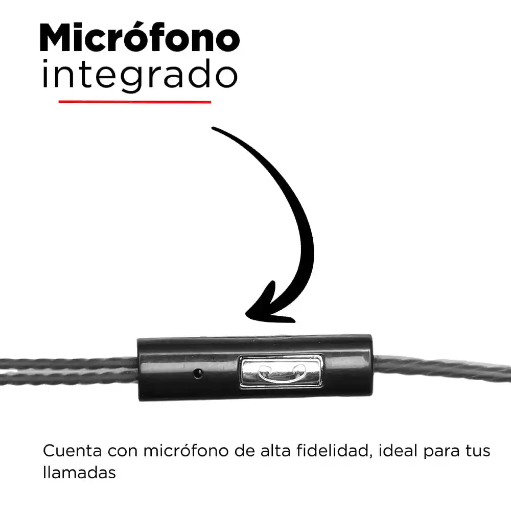 Miniso Audifonos De Cable Se383 Negro/azul 12m