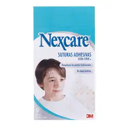 Nexcare Sutura Adhesiva Steri-Strip 6 mm x 75 mm x 9 #1541