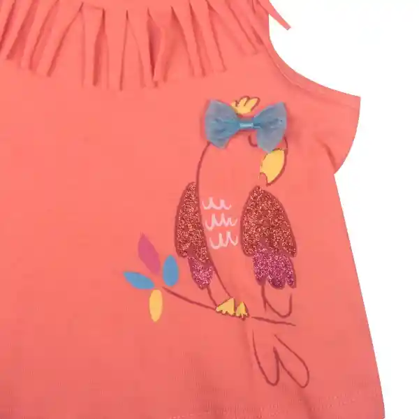 Polera Bebe Niña Coral Pillin 3 M