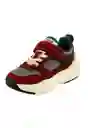 Zapatillas Sport Velcro Andante Niño Burdeo 24 882 Ficcus