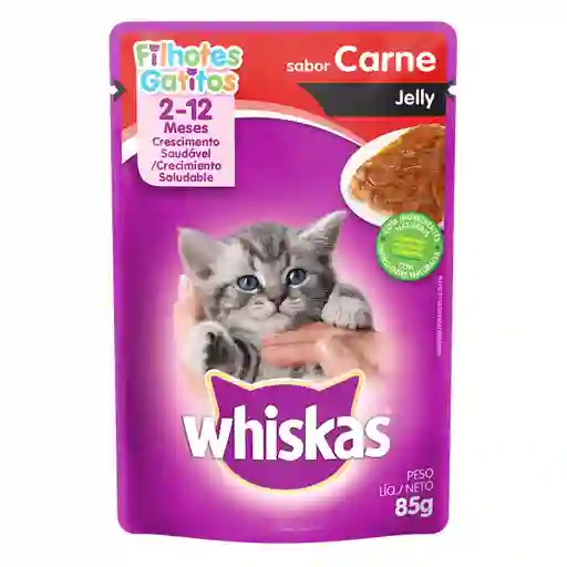 Whiskas Alimento Gatito Jelly Carne Sobre