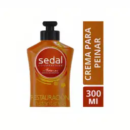 Sedal Crema Para Peinar Restauracion Instantanea