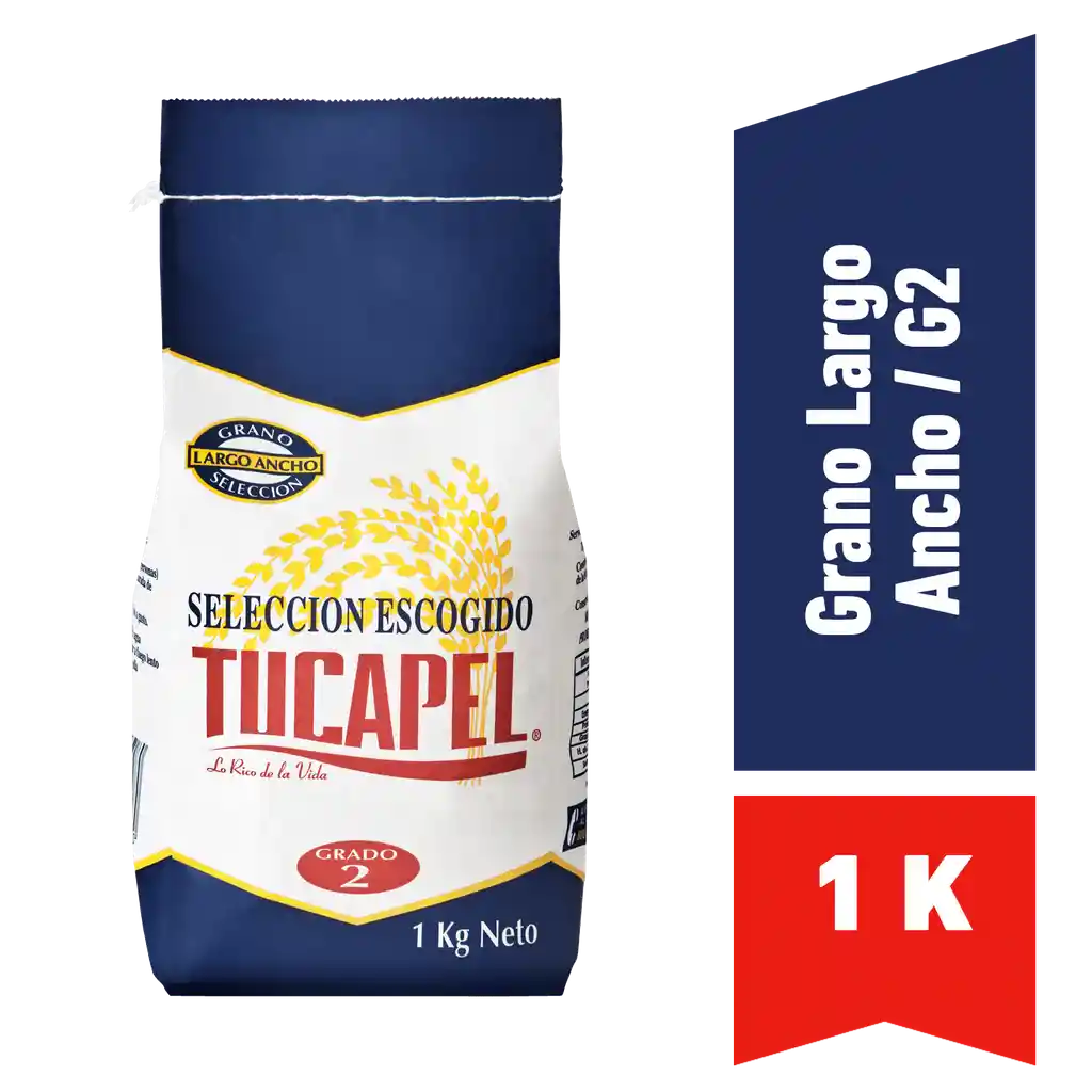 Tucapel Arroz Grado 2 Seleccion Escogido