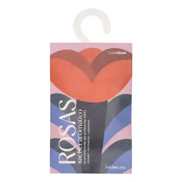 Aromatizante Sachet Rosas 11 x 17 cm Casaideas