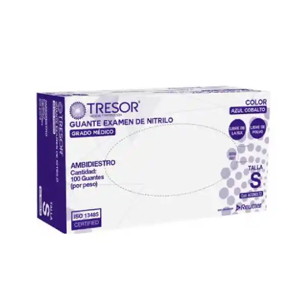 Tresor Guantes Nitrilo Azul Cobalto