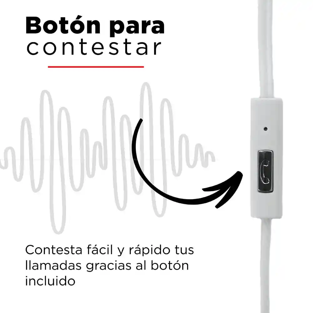 Miniso Audífonos De Cable Se383 Blanco/azul 12m