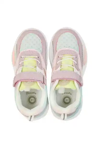 Zapatillas Sport Velcro W24 Niña Lila 34 909 Ficcus