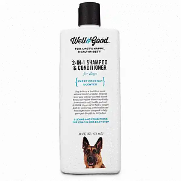 Well & Good Shampoo y Acondicionador Para Perro 2 en 1