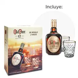 Old Parr Pack Whiskey + Vasos