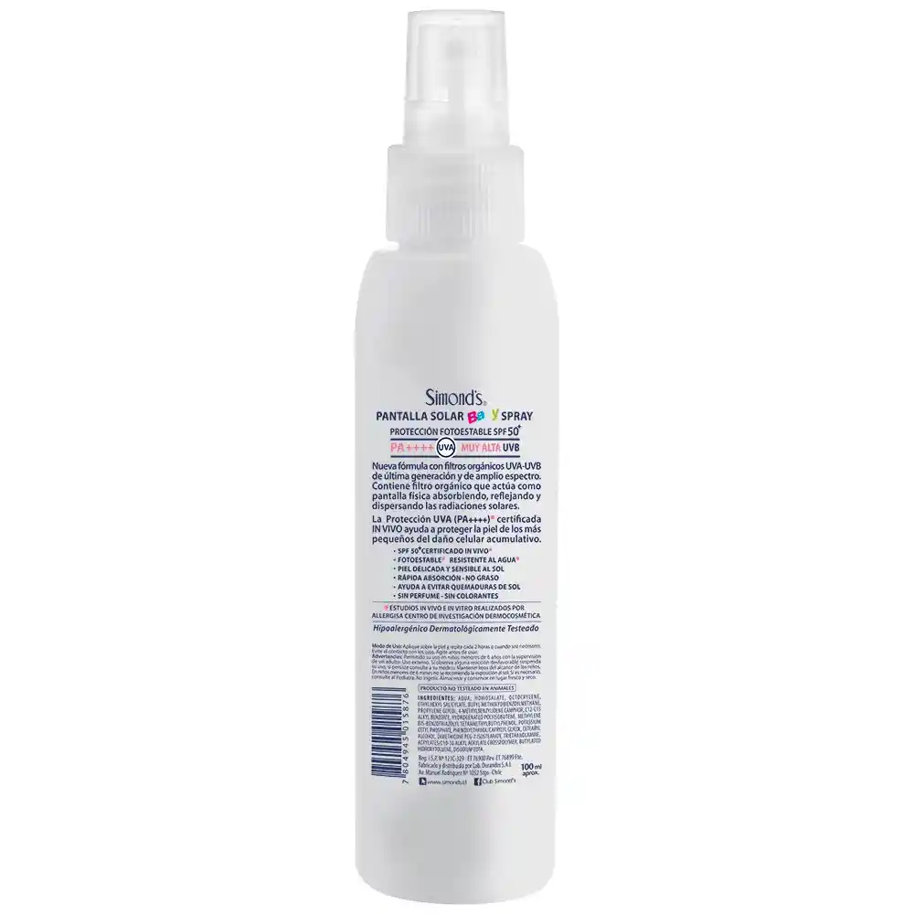 Simonds  Protector Corporal F-50(+) Bby Spray 100m