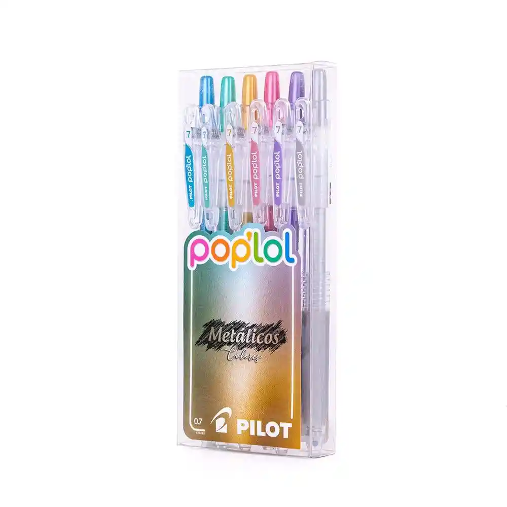 Pilot Set de Lápices Gel Poplol Metálicos 0.7