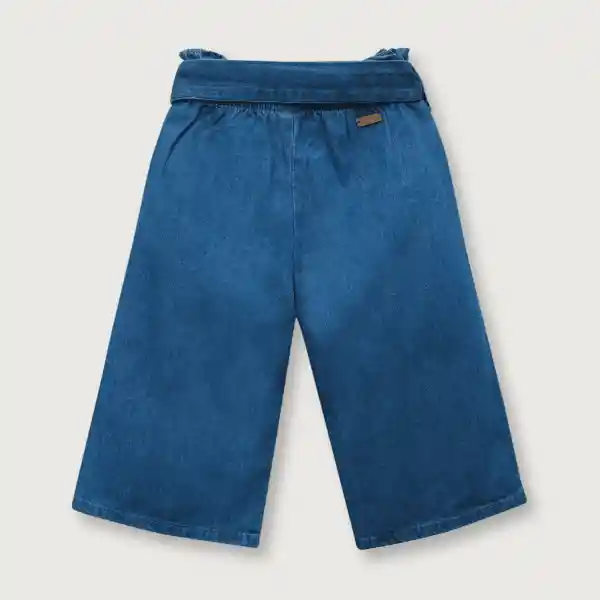 Jean Palazzo Suelto Niña Denim Talla 18M Opaline