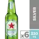 Heineken Cerveza Silver 6 x 355 cc