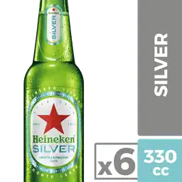 Heineken Cerveza Silver 6 x 355 cc