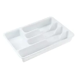 Organizador Krea Cubiertos Plástico Blanco