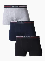 Palmers Pack Bóxer Rib Medio Clásico Melange/Azul Talla XL