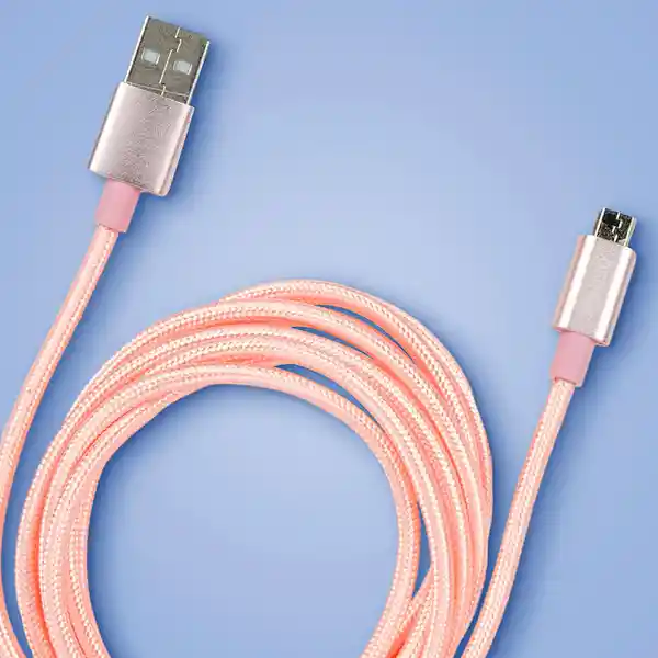 Cable de Carga Rápida y Datos Rosa Miniso