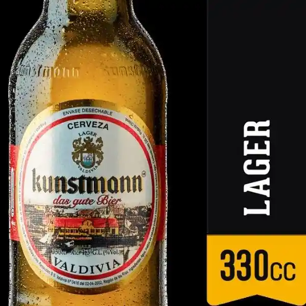 6 Cervezas Kunstmann Lager 4,3° Botellín 330cc