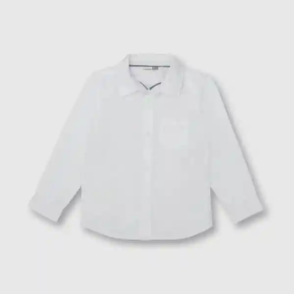 Camisa Clásica de Niño Blanco Talla 12A Colloky