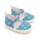 Alpargatas Estampada Flores Niña Denim Talla 17 Colloky