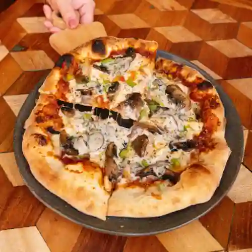 Pizza Pollo Champiñon Individual