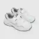 Zapatillas Para Niño 2 Velcros Full Pu Blanca Talla 31 Colloky