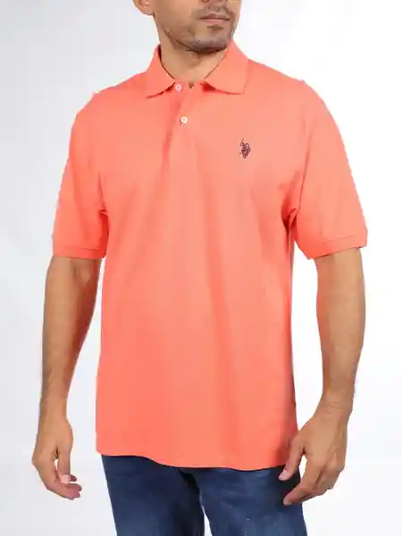 Us Polo Assn Polera Manga Corta Salmón L 627CHR VER26