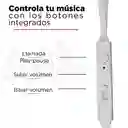 Miniso Audífonos De Cable Metalicos Con Estuche Plateado 1.2m