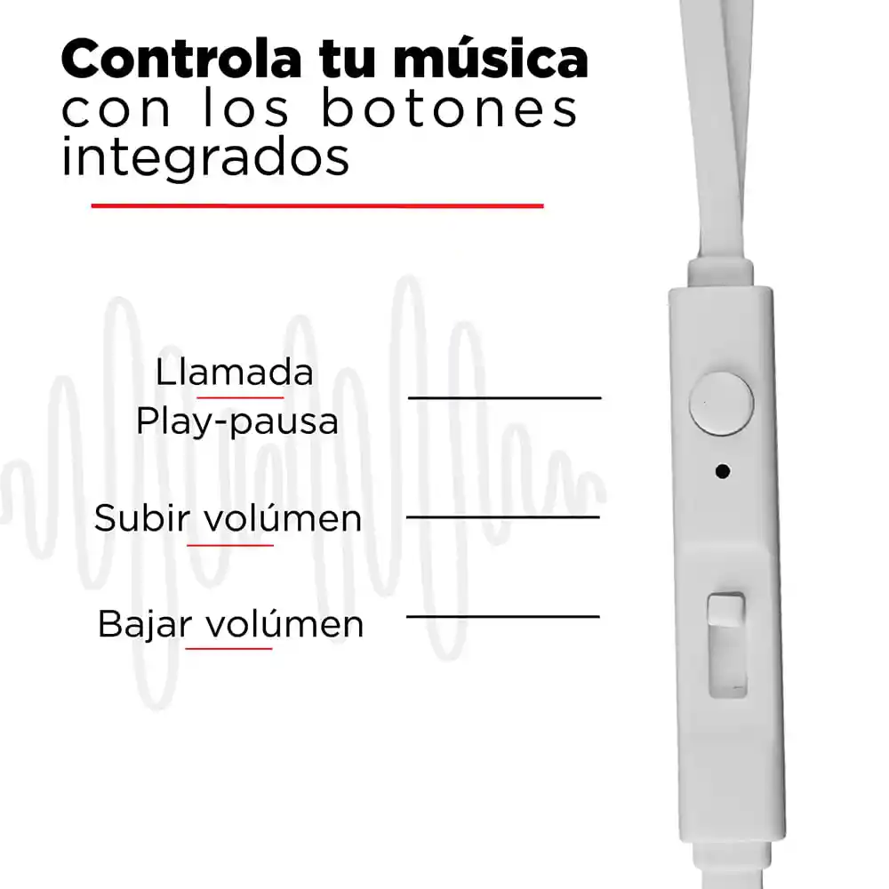 Miniso Audífonos De Cable Metalicos Con Estuche Plateado 1.2m