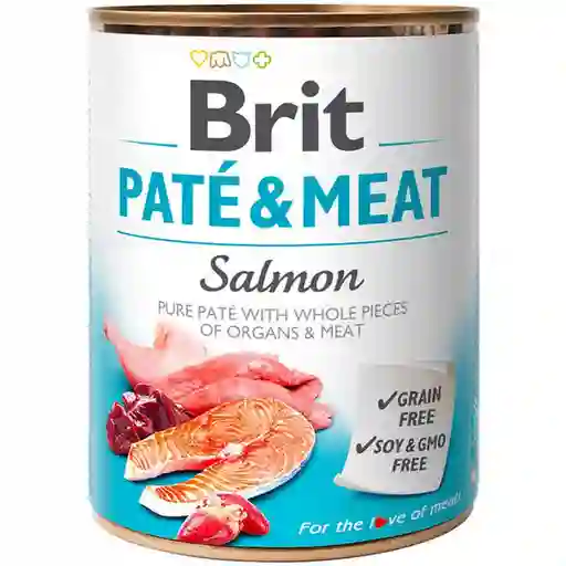 Brit Alimento Húmedo Para Perro Pate & Meat Salmón